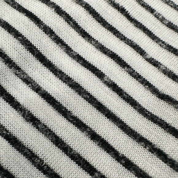 AllSaints Rita Stripe Tee Long Sleeve Boat Neck Oversized Modern Parisian M - Picture 10 of 14